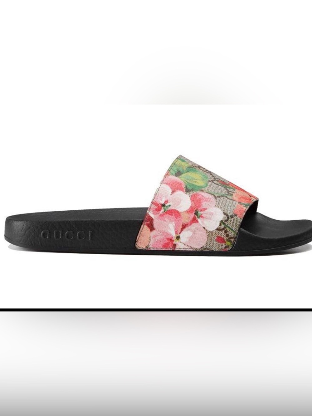 Authentic Gucci GG Blooms Supreme slide sandals f